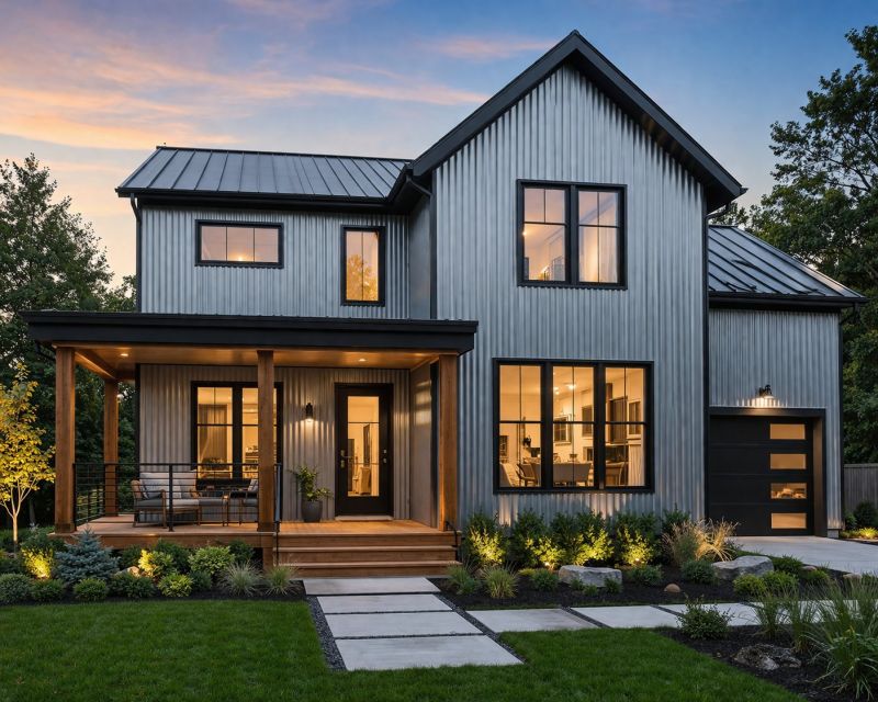 Metal Siding Installation project example